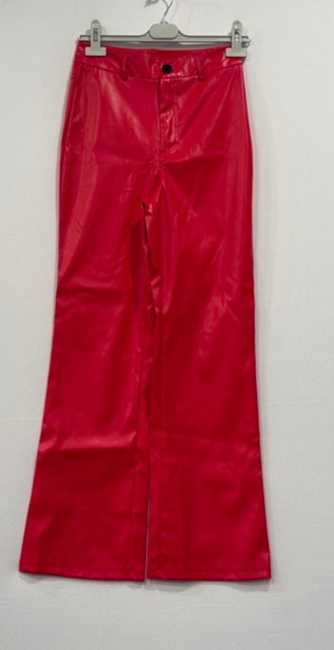 Women's Red Shiny Pants Devil Halloween Costume Disco Y2K Party